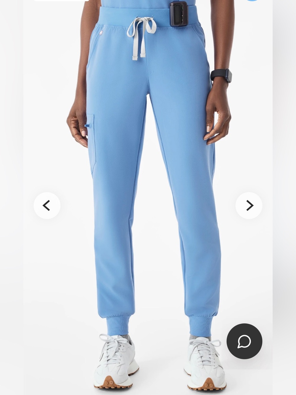 FIGS Zamora High-Rise Jogger Scrub Pants Ceil Blue